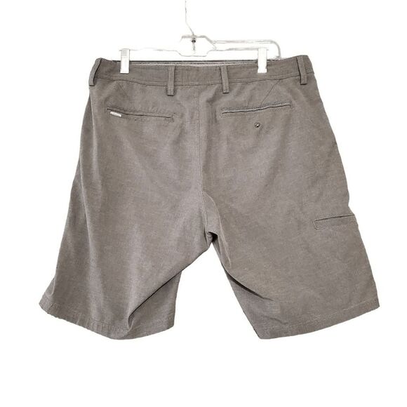 Linksoul Men's Flat Front Gray Shorts 34 - Picture 2 of 6